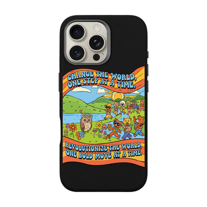 CHANGE THE WORLD-iPhone 16 Pro Max Leather Premium Kılıf MagSafe Özellikli