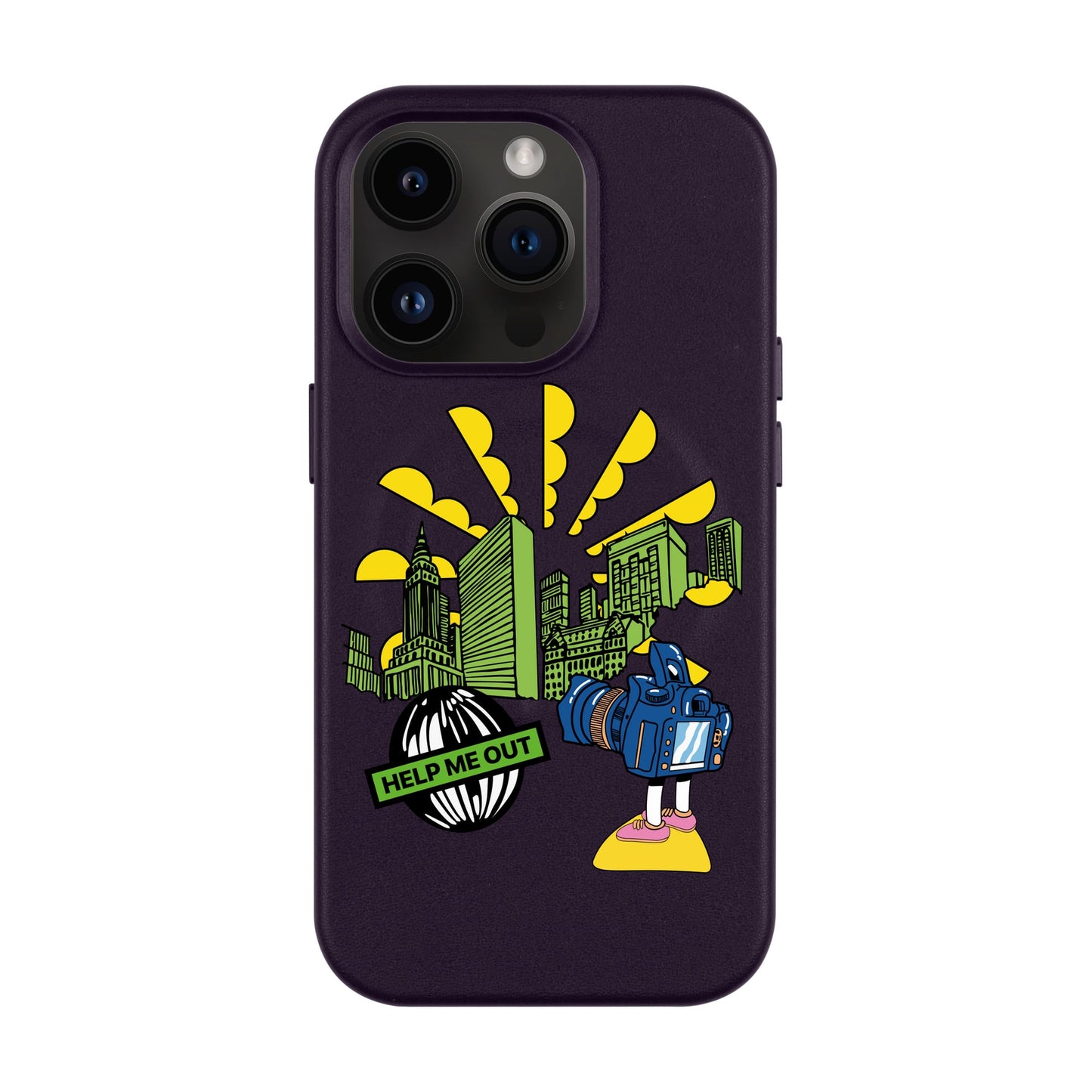 HELP ME OUT-Leather Kılıf MagSafe Özellikli - iPhone 14 Pro