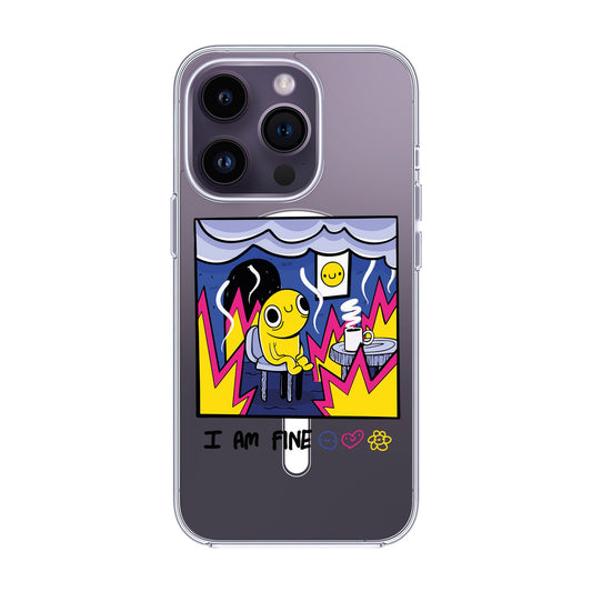 I AM FINE-iPhone 14 Pro Solid Kılıf MagSafe Özellikli