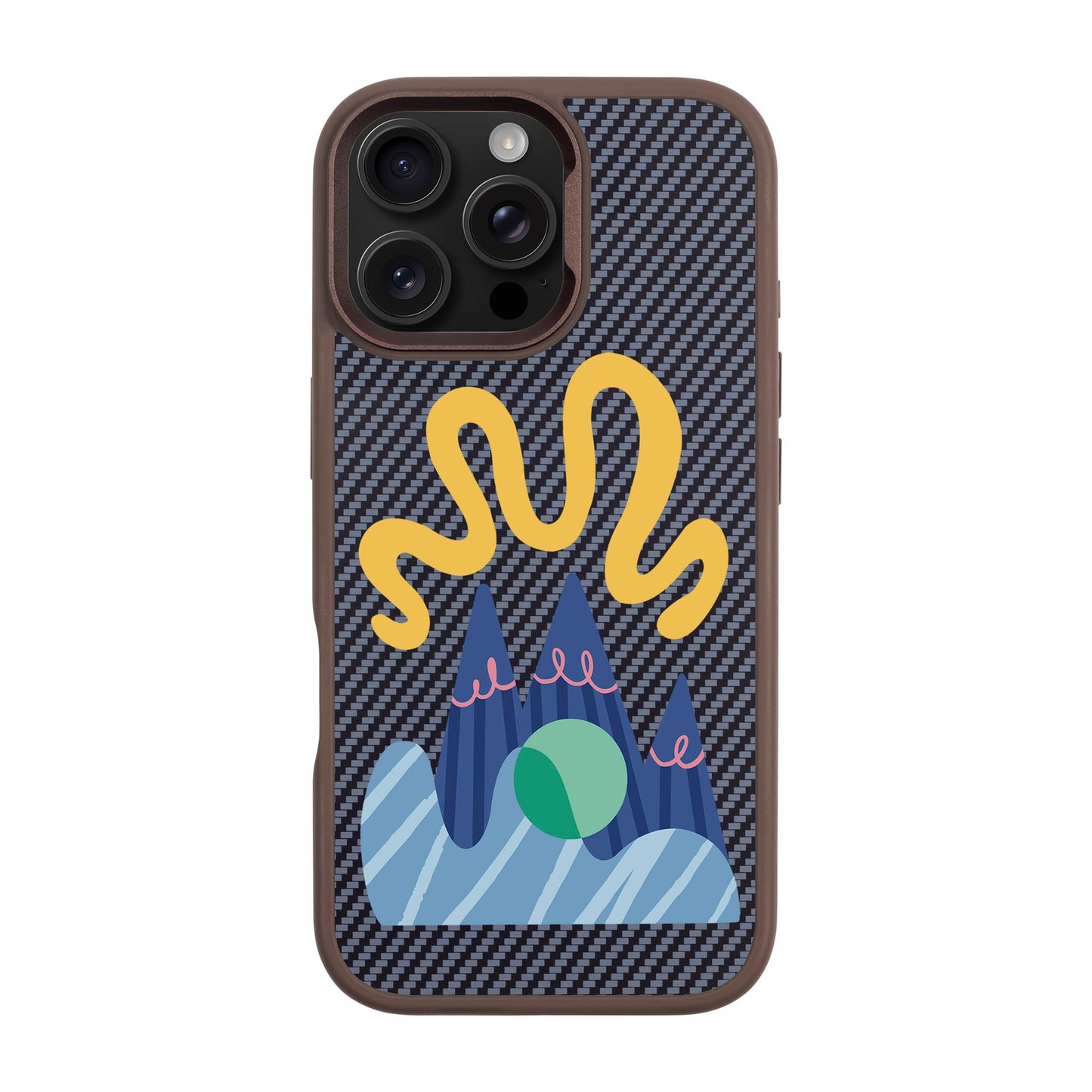 MOUNTAIN-iPhone 16 Pro Max Plaid Kılıf MagSafe Özellikli