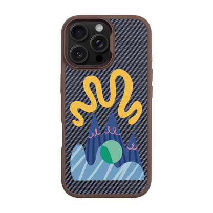 MOUNTAIN-iPhone 16 Pro Max Plaid Kılıf MagSafe Özellikli