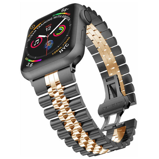 Apple Watch Private Kordon-Siyah Rose Gold
