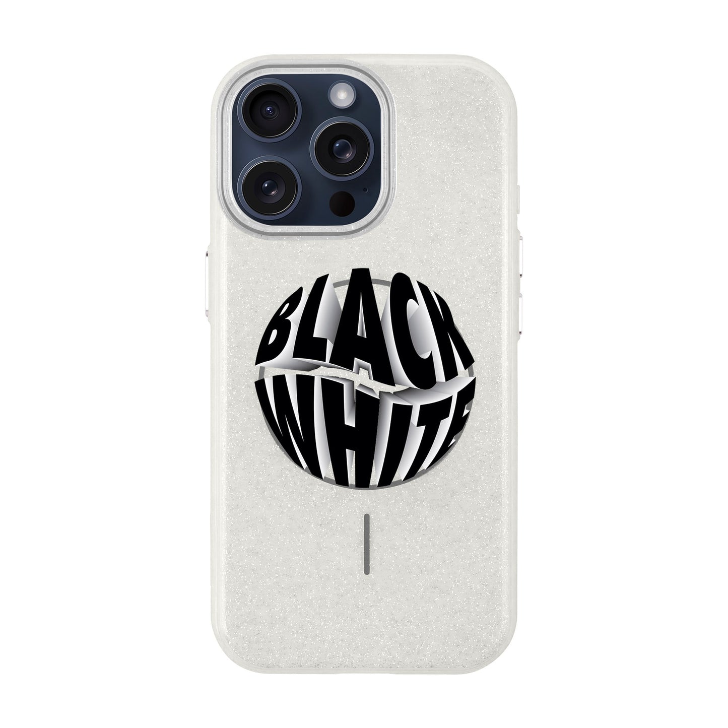 BLACK WHITE-iPhone 15 Pro Max Radiant Kılıf MagSafe Özellikli
