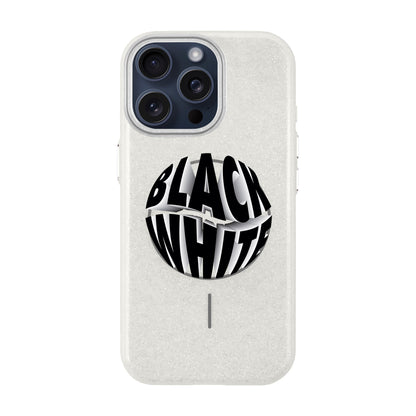 BLACK WHITE-iPhone 15 Pro Max Radiant Kılıf MagSafe Özellikli