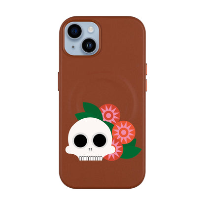 MEMENTO BLOOM-iPhone 14 Plus Leather Kılıf MagSafe Özellikli