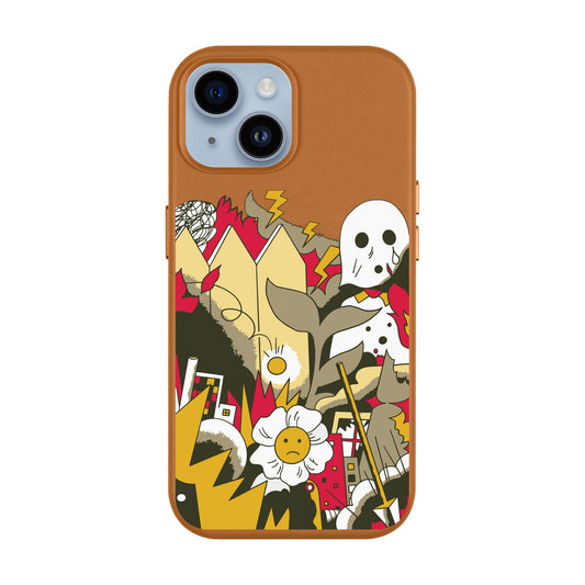 EVERYTHING IS BURNING-Leather Kılıf MagSafe Özellikli - iPhone 13