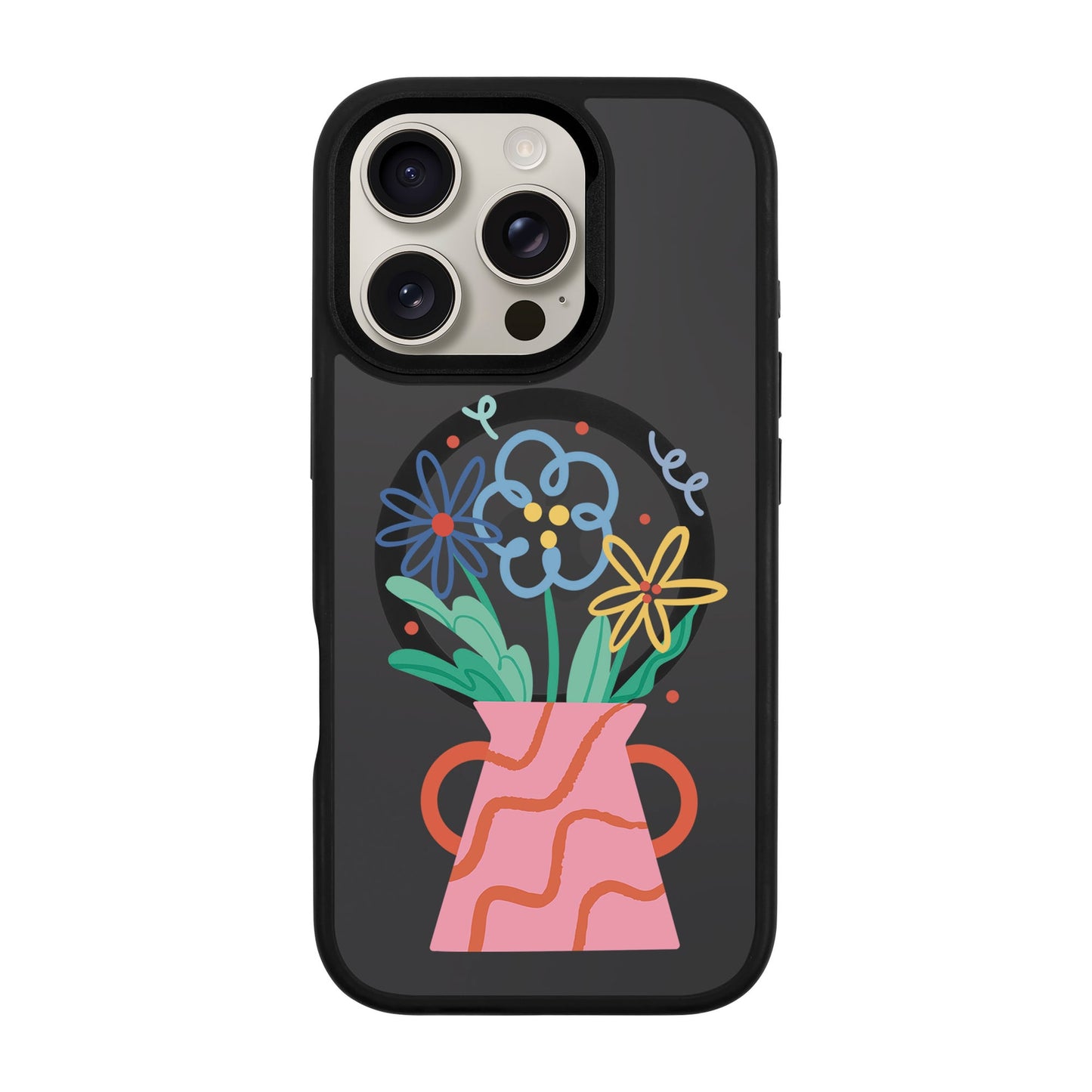 PINK VASE-iPhone 16 Pro Rise Kılıf MagSafe Özellikli
