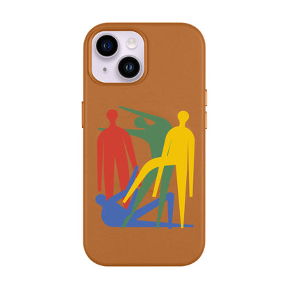 MANBOS-Leather Kılıf MagSafe Özellikli - iPhone 13