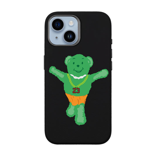 GREEN BEAR-iPhone 14 Leather Premium Kılıf MagSafe Özellikli