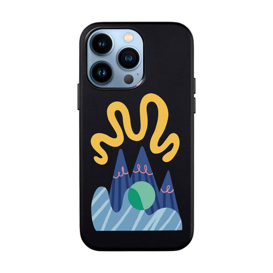 MOUNTAIN-iPhone 13 Pro Leather Kılıf