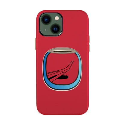 AIRCRAFT WINDOW-iPhone 13 Leather Kılıf