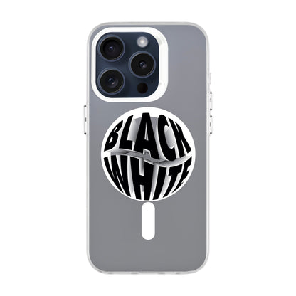 BLACK WHITE-iPhone 13 Pro Hold Kılıf MagSafe Özellikli