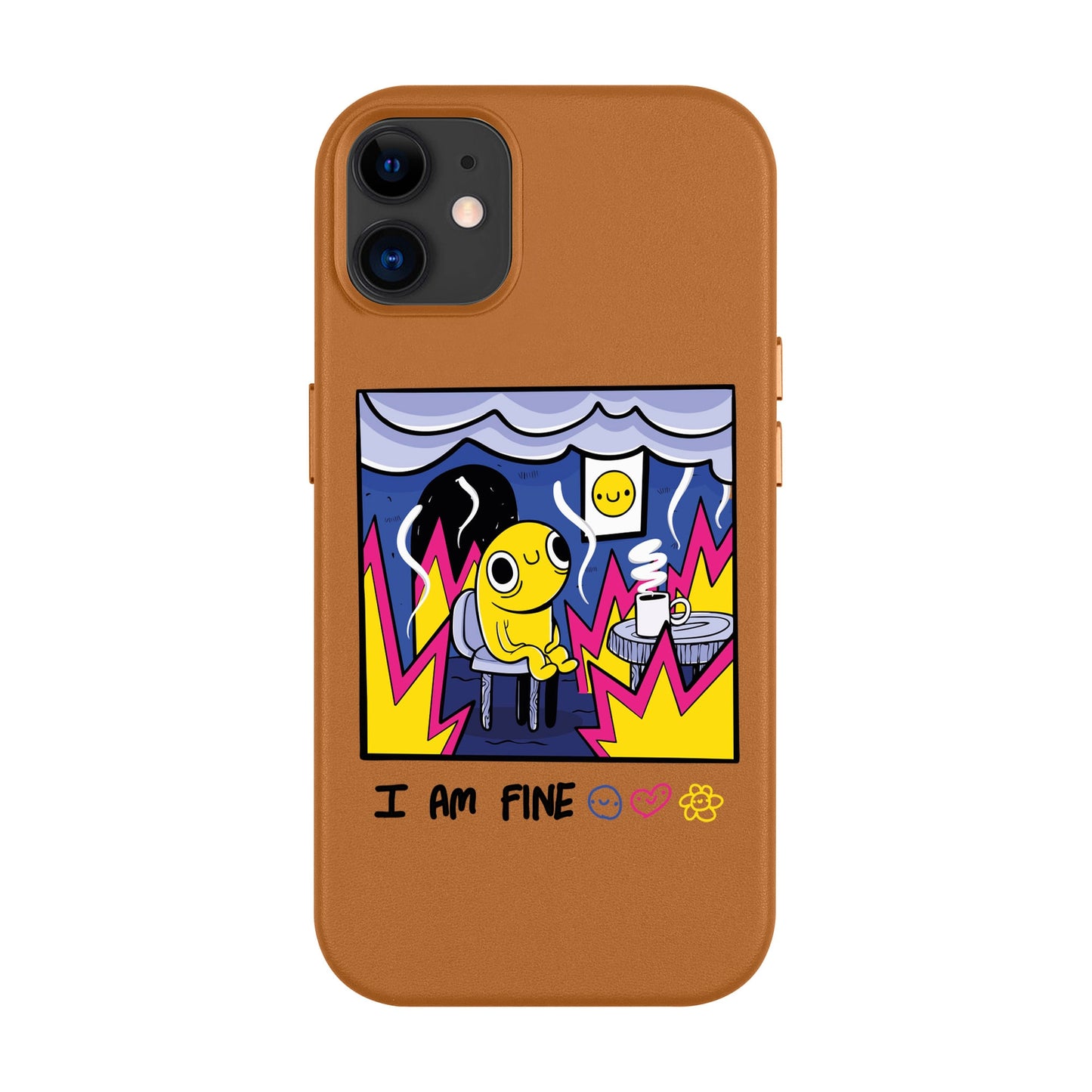 I AM FINE-Leather Kılıf MagSafe Özellikli - iPhone 11