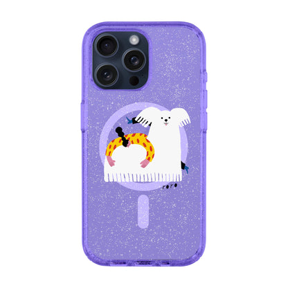 FANCY DOG-iPhone 15 Pro Max Shiny Kılıf MagSafe Özellikli