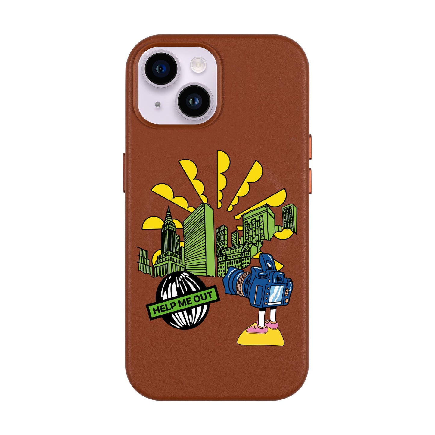 HELP ME OUT-Leather Kılıf MagSafe Özellikli - iPhone 13