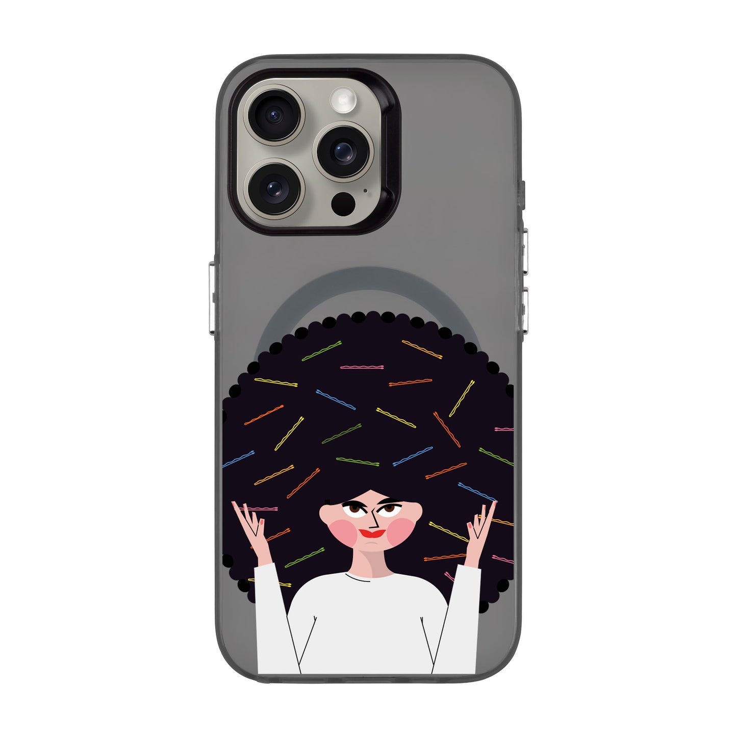 TANGLES OF HAPPINESS-Hold Kılıf MagSafe Özellikli - iPhone 15 Pro Max