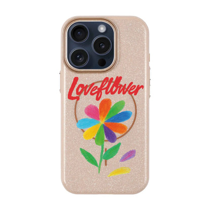 LOVE FLOWER-iPhone 15 Pro Radiant Kılıf MagSafe Özellikli