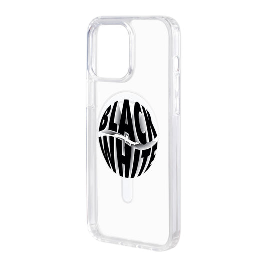 BLACK WHITE-iPhone 11 Pro Solid Kılıf MagSafe Özellikli