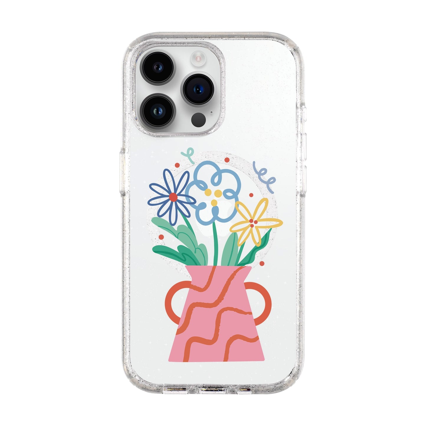 PINK VASE-iPhone 14 Pro Max Shiny Kılıf MagSafe Özellikli