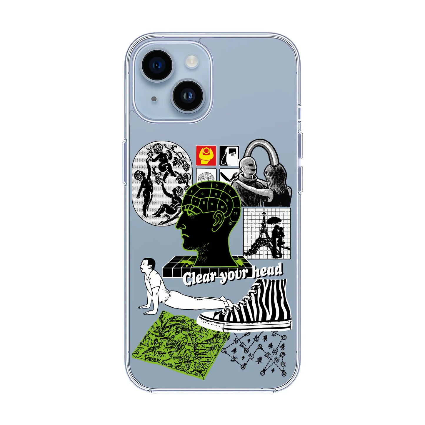 CLEAR YOUR HEAD-iPhone 14 Solid Kılıf