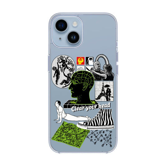 CLEAR YOUR HEAD-iPhone 14 Solid Kılıf