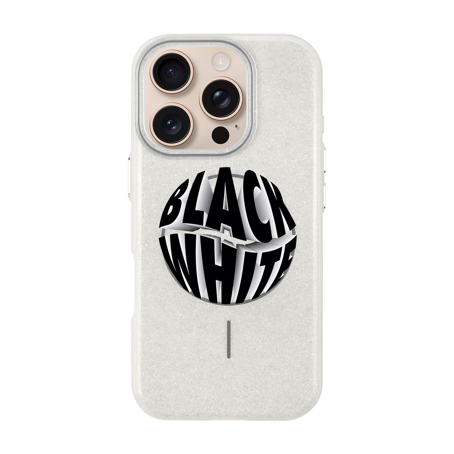 BLACK WHITE-iPhone 16 Pro Radiant Kılıf MagSafe Özellikli