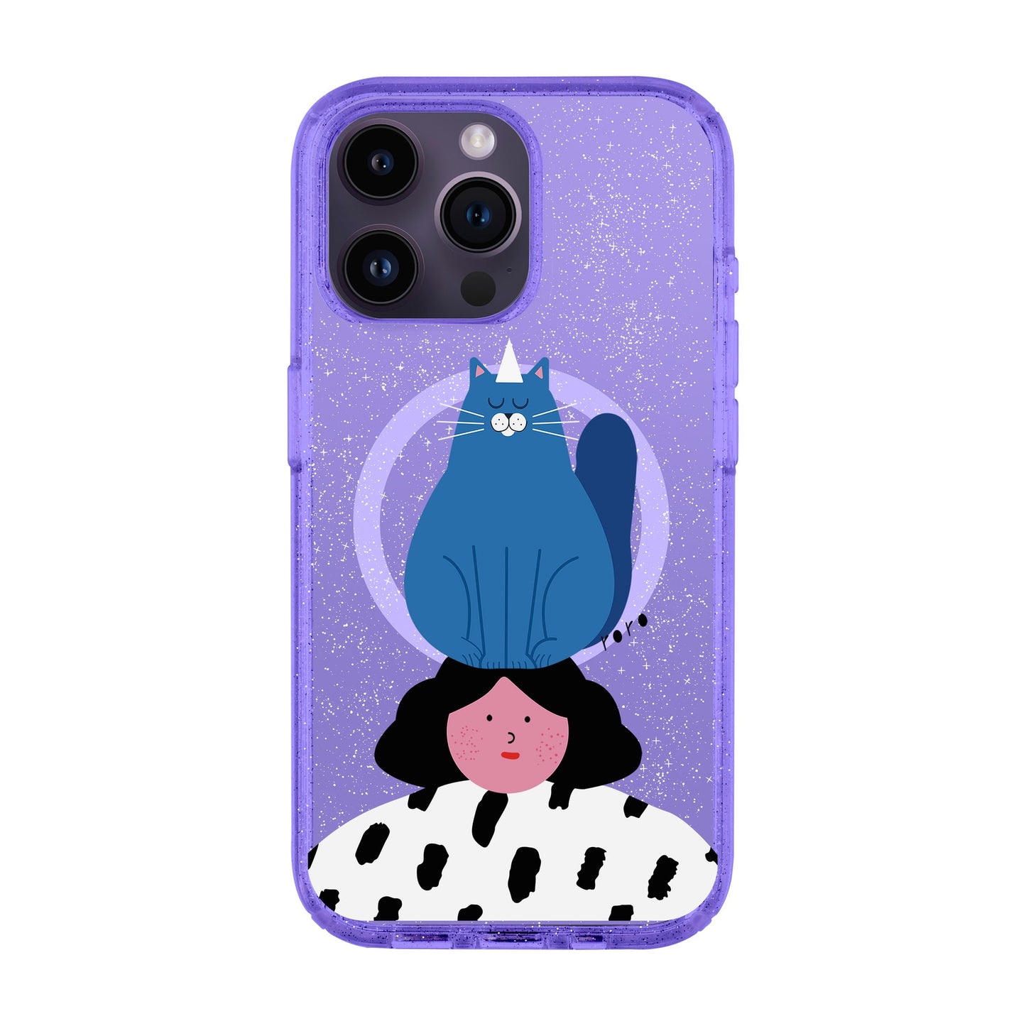 NAUGHTY CAT-iPhone 14 Pro Max Shiny Kılıf MagSafe Özellikli