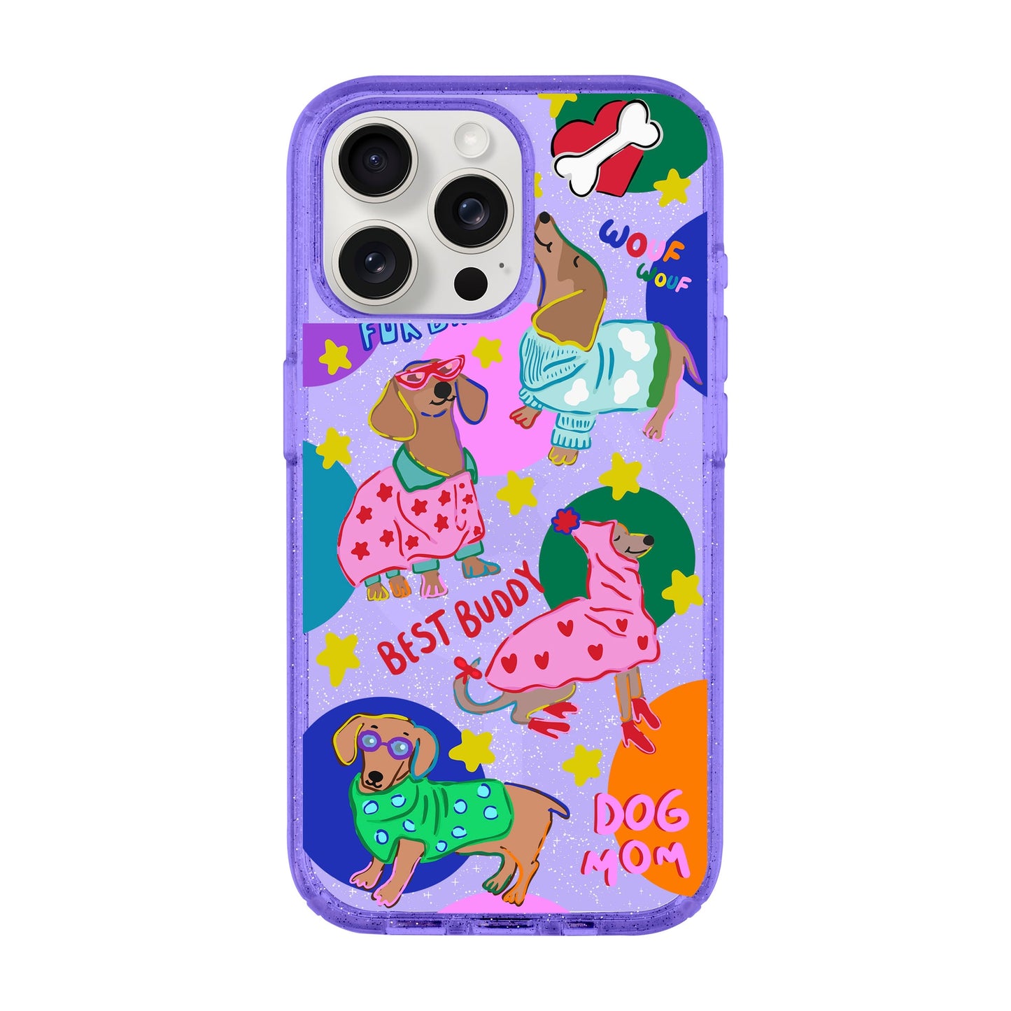 DOG MOM-iPhone 15 Pro Max Shiny Kılıf MagSafe Özellikli