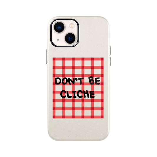 DON'T BE CLICHE-iPhone 13 Mini Leather Kılıf