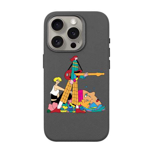HER BAND-iPhone 15 Pro Leather Premium Kılıf MagSafe Özellikli