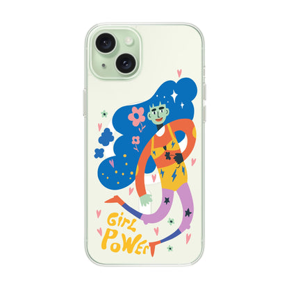GIRL POWER-iPhone 15 Plus Solid Kılıf MagSafe Özellikli