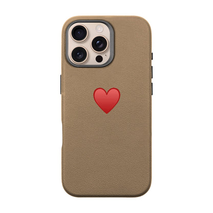 SPREAD HEART-iPhone 16 Pro Max Leather Premium Kılıf MagSafe Özellikli