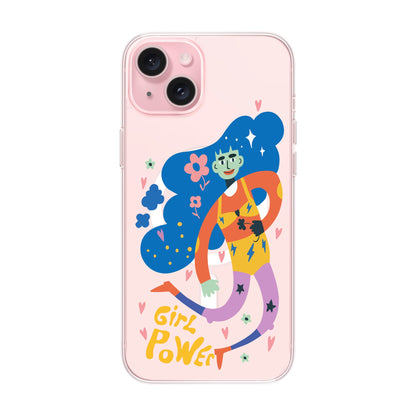 GIRL POWER-iPhone 15 Plus Solid Kılıf MagSafe Özellikli
