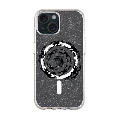 SWIRLING FROGS-iPhone 14 Plus Shiny Kılıf MagSafe Özellikli