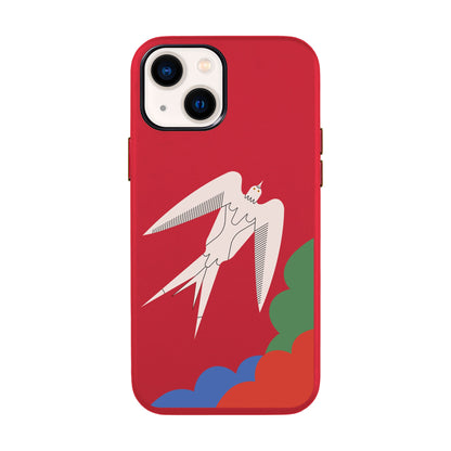 L’OISEAU LIBRE-iPhone 14 Leather Kılıf