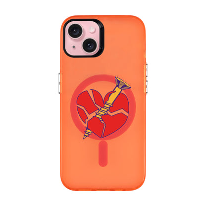 BROKEN HEART-iPhone 15 Plus Hold Kılıf MagSafe Özellikli