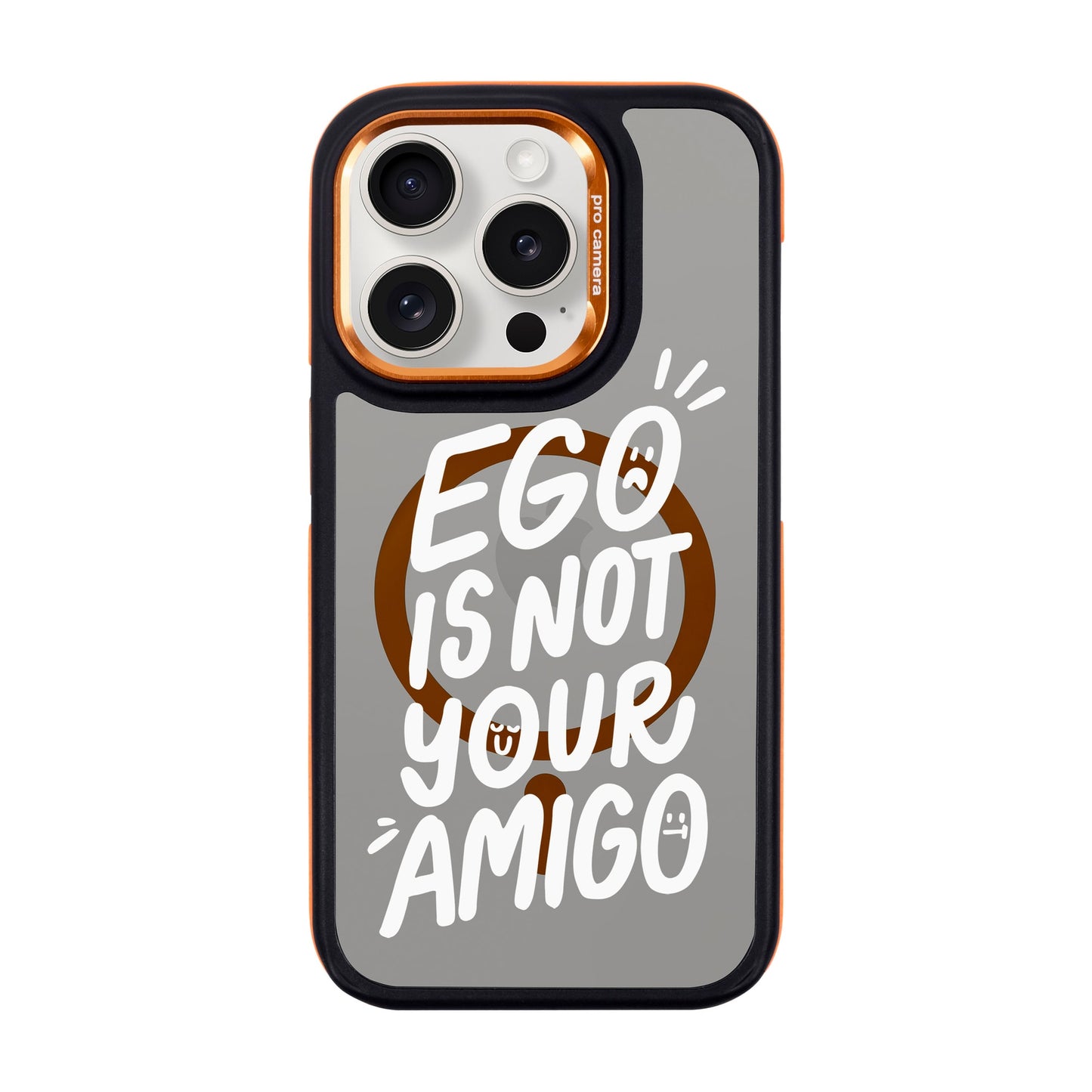 EGO-iPhone 15 Pro Dark Kılıf MagSafe Özellikli