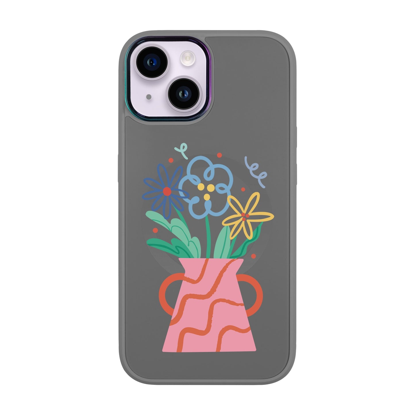 PINK VASE-iPhone 12 Vigor Kılıf MagSafe Özellikli