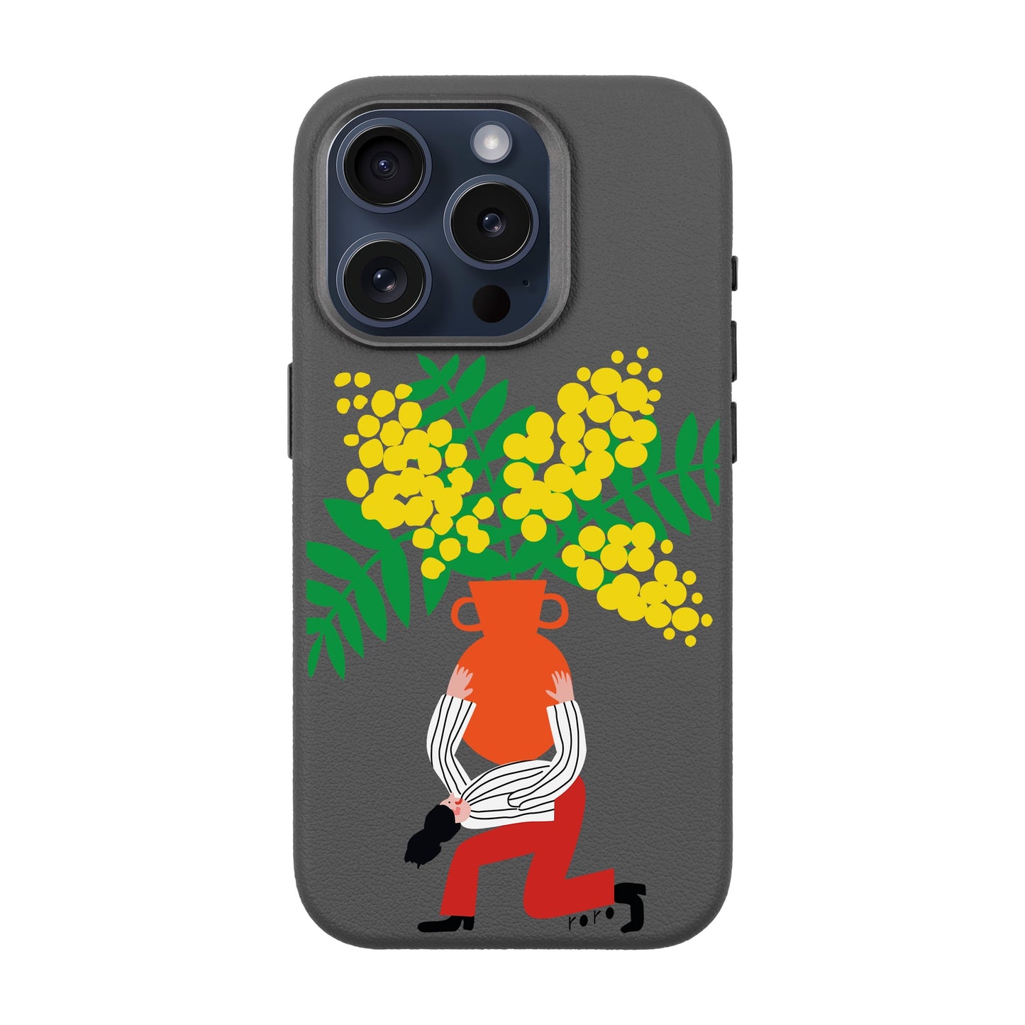 VASE-iPhone 15 Pro Leather Premium Kılıf MagSafe Özellikli