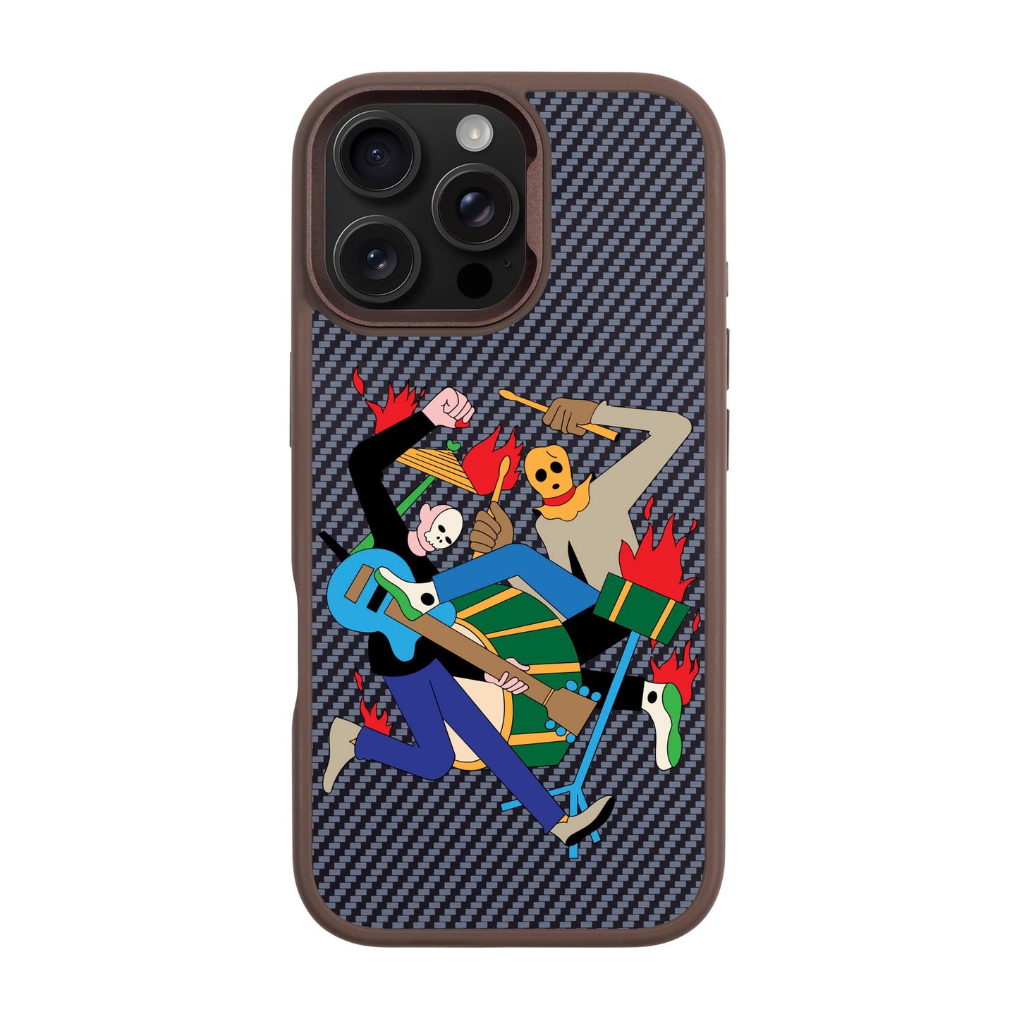 MONSTER MASH-iPhone 16 Pro Max Plaid Kılıf MagSafe Özellikli