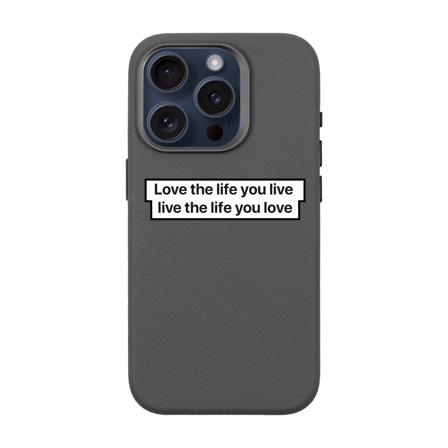 LOVE THE LIFE-iPhone 15 Pro Leather Premium Kılıf MagSafe Özellikli