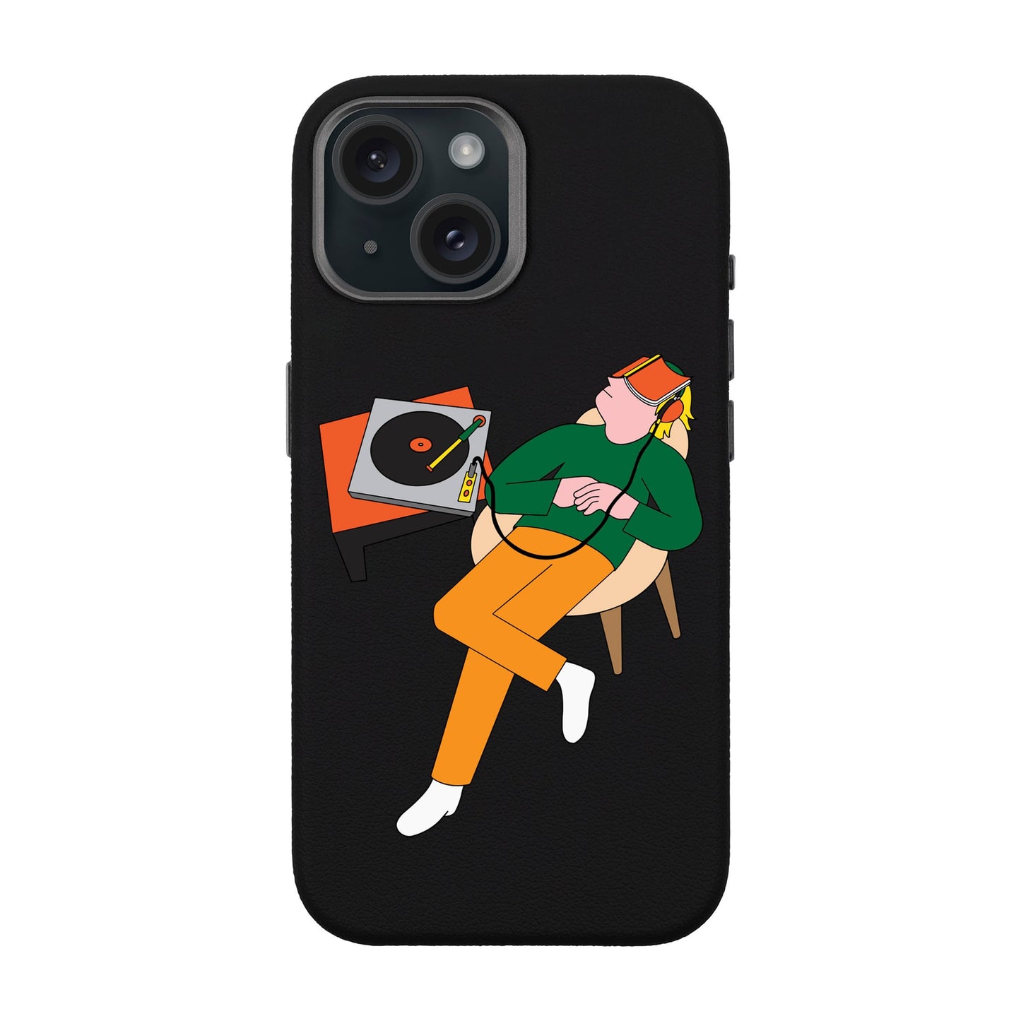 LAZY SUNDAY AFTERNOON-iPhone 15 Leather Premium Kılıf MagSafe Özellikli