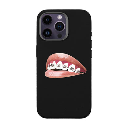 ORTHODONTIST-iPhone 14 Pro Max Leather Premium Kılıf MagSafe Özellikli