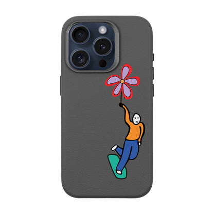 SKATEBOARDER-iPhone 15 Pro Leather Premium Kılıf MagSafe Özellikli
