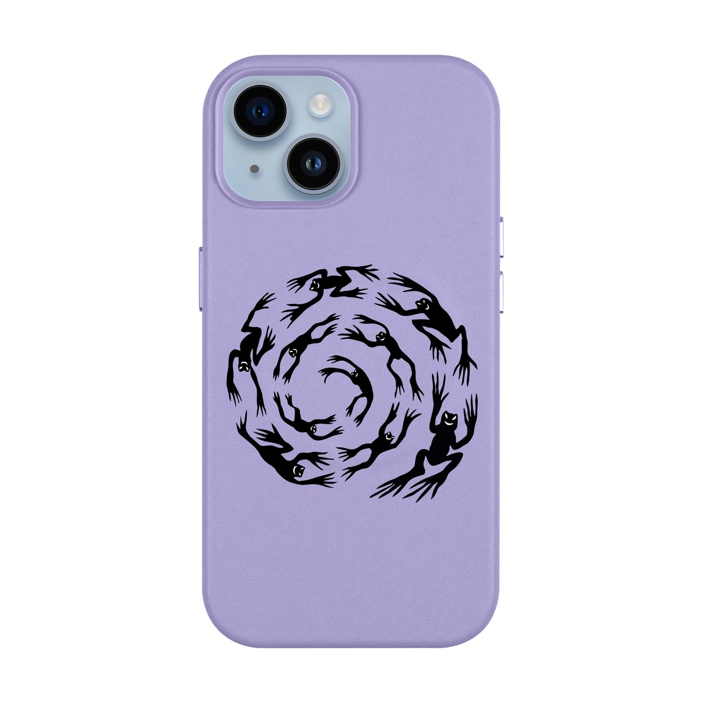 SWIRLING FROGS-Leather Kılıf MagSafe Özellikli - iPhone 13