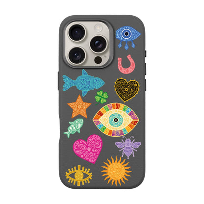 CHARMS BY BERRİN ÖZKAN-iPhone 16 Pro Leather Premium Kılıf MagSafe Özellikli