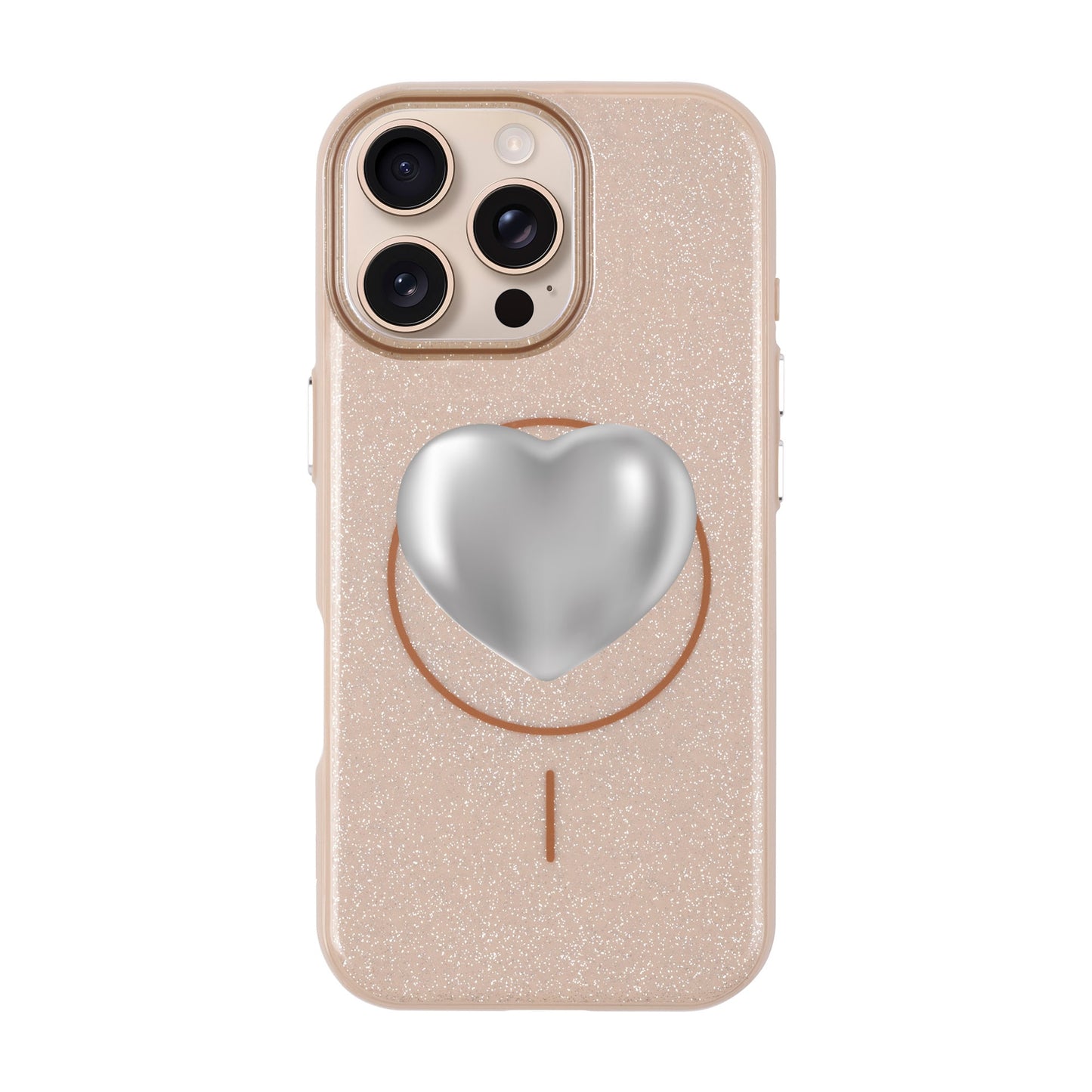 SILVER HEART-iPhone 16 Pro Max Radiant Kılıf MagSafe Özellikli