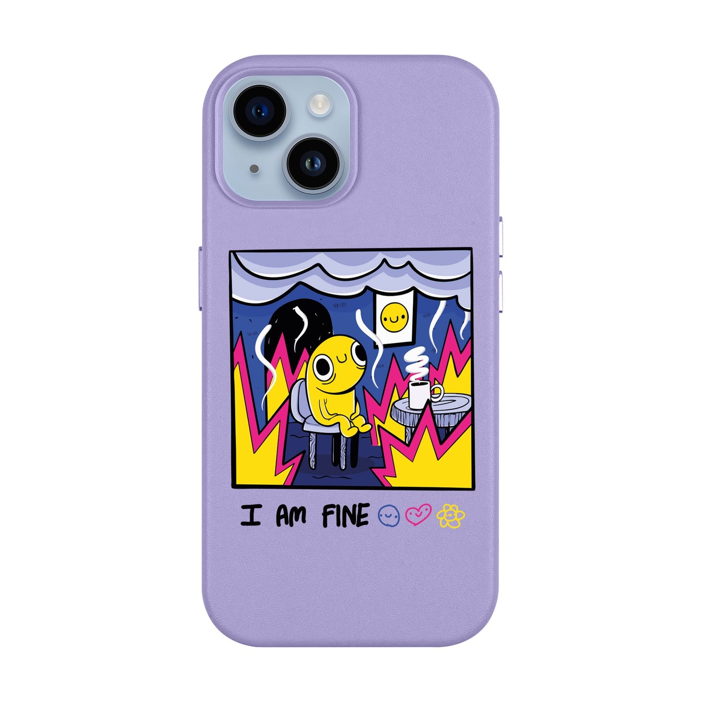 I AM FINE-Leather Kılıf MagSafe Özellikli - iPhone 14