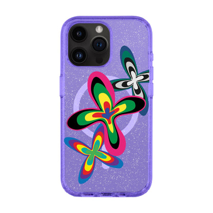 COLOR FLOWER-iPhone 14 Pro Max Shiny Kılıf MagSafe Özellikli