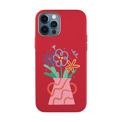 PINK VASE-iPhone Xs Max Leather Kılıf